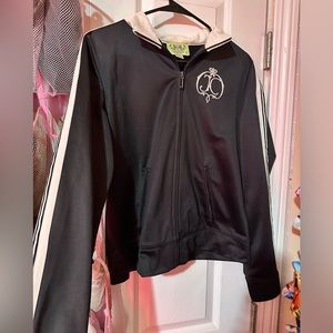 Juicy couture black and white track jacket